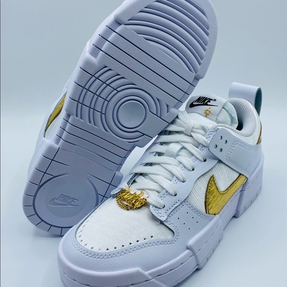 New✨Nike Dunk Disrupt White and Gold - Picture 3 of 4